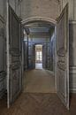 Doorgang met prachtige deuren in een verlaten Chateau von Kristel van de Laar Miniaturansicht