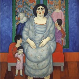 Klimt meets Botero van Ton Kuijpers