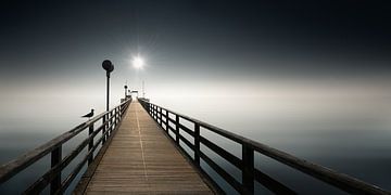 Stilvolle Seebrücke am Meer von Voss Fine Art Fotografie