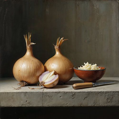 Stilleven met Uien