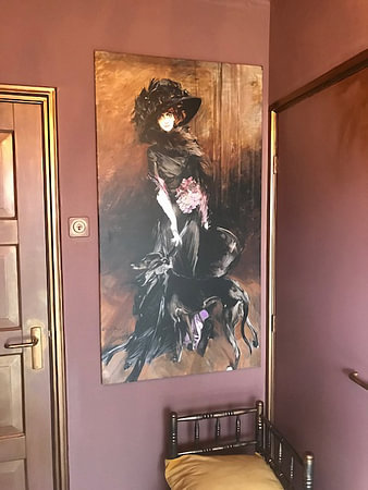 Marchesa Luisa Casati with a Greyhound, Giovanni Boldini