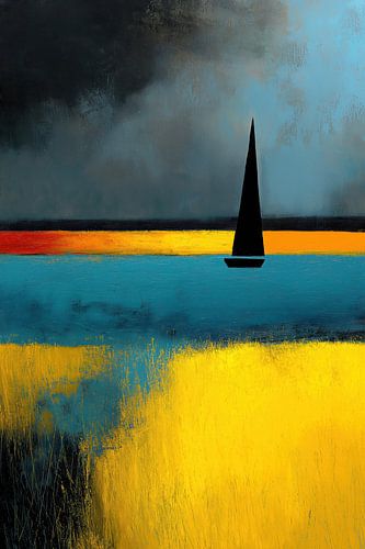 Segelboot abstrakt von Bert Nijholt