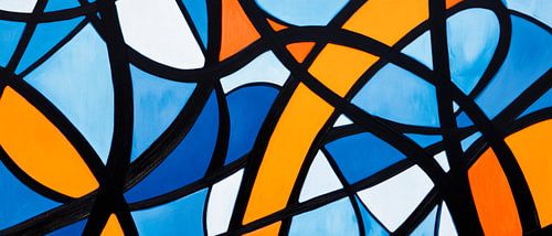 Kleurrijke abstracte lijnen en vormen