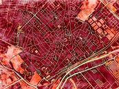 Kaart van Beverwijk in de stijl 'Amber Autumn' van Maporia thumbnail
