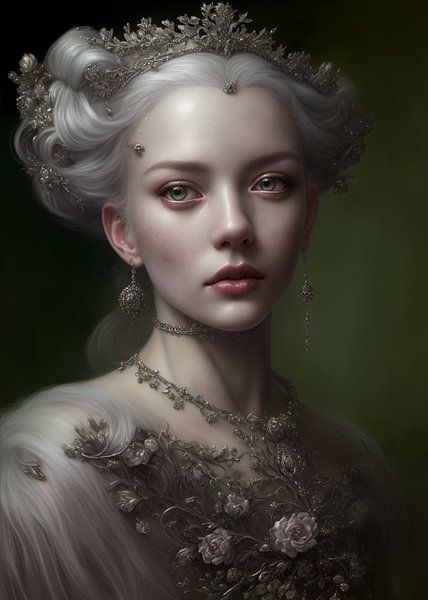 Vintage Victorian Portrait by Biljana Zdravkovic