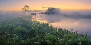 Panorama-Sonnenaufgang am Schildjer Tilbat, De Paauwen, Groningen