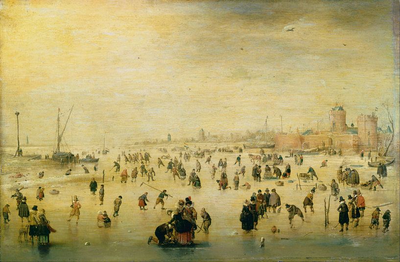 Skating scene, Hendrik Avercamp by Masterful Masters
