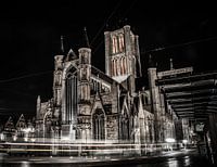 St Nicholas Church at night
