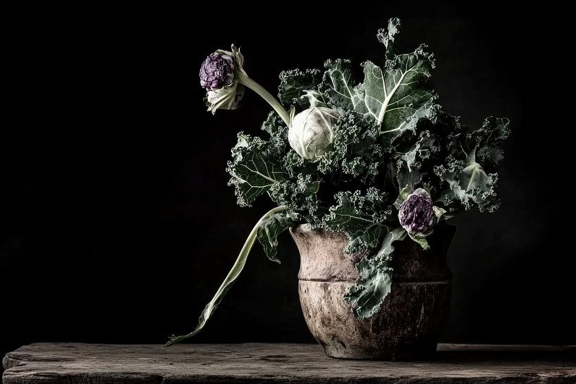 Boerenkool stilleven van Franka Poulain