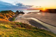 Zonsondergang in Wales van Daniela Beyer thumbnail