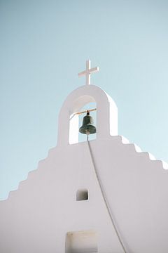 Kapel op Mykonos | Griekenland Fotoprint | Europa Reisfotografie van HelloHappylife