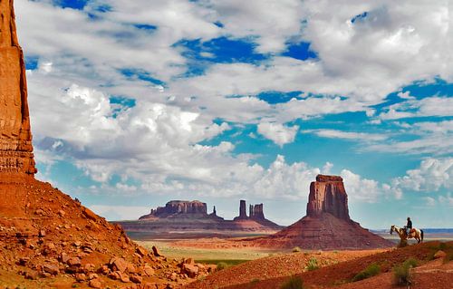 Uitzicht op de Monument Valley, Verenigde Staten.