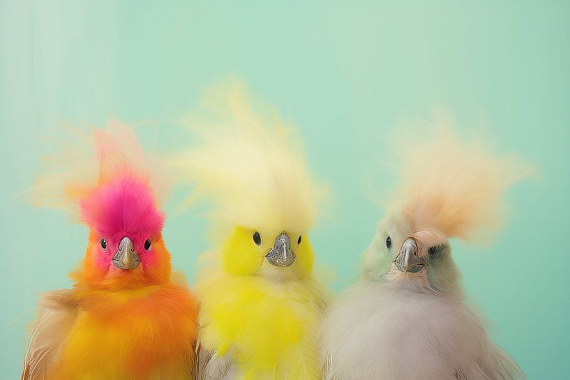 Kleurrijke vrolijke vogels van Studio Allee