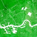 Rotterdam Stadskaart | Groen aquarel  Vierkant van WereldkaartenShop thumbnail