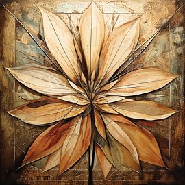 aardetinten - Lotus Abstract art 08 von TW living