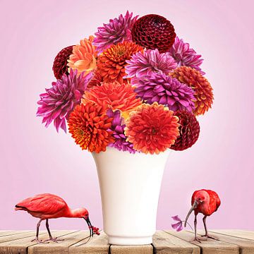 Pink Dahlia van Klaartje Majoor