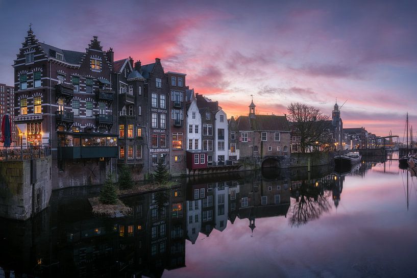 Rotterdam Delfshaven during Sunrise by Niels Dam