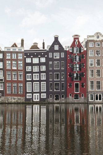 Uitzicht aan het Damrak In Amsterdam