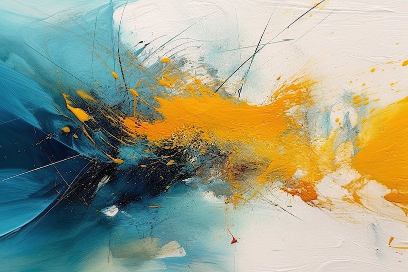 Vibrant Wealth | Modern Abstraction by Eye catching paintings