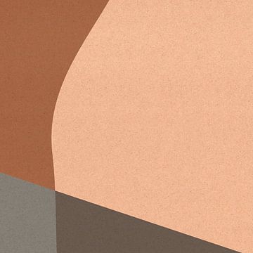 Organische en geometrische abstracte vormen nr. 7 van Dina Dankers