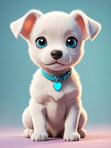 Douce chienne blanche Bella