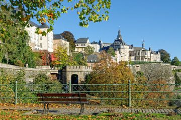 Herfst in Luxemburg Stad van Peter Eckert