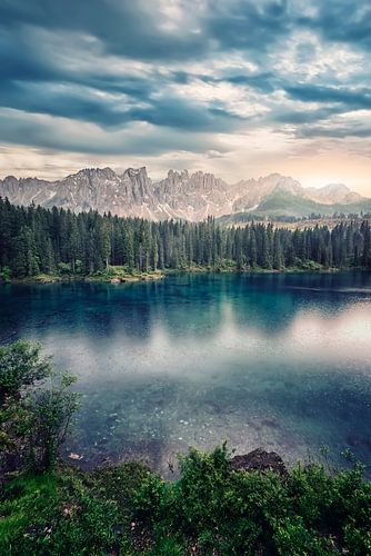Sunset in Carezza