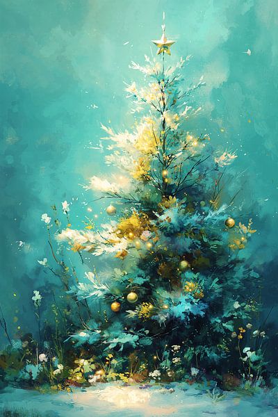 Christmas tree in the blue hour no. 1 by Studio BB
