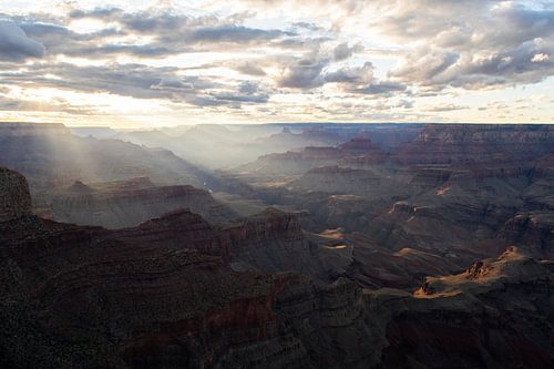 Grand Canyon tijdens zonsondergang