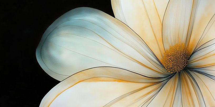 Flower with yellow by Bert Nijholt