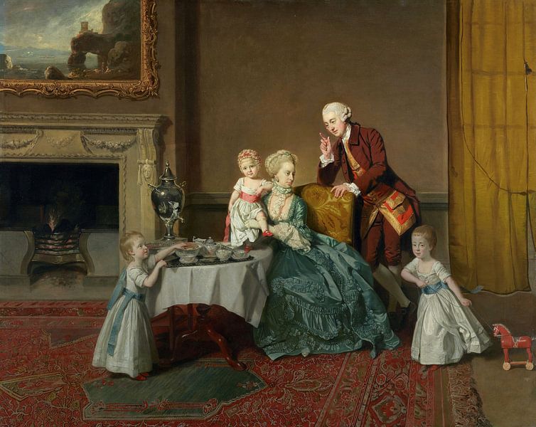 John, vierzehnter Lord Willoughby de Broke, und seine Familie, Johann Zoffany von Meisterhafte Meister