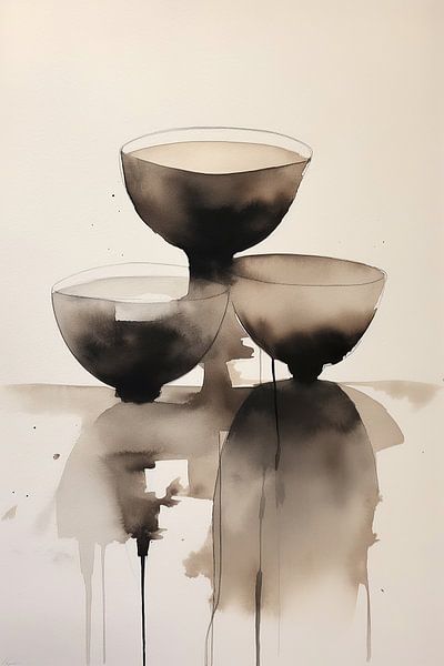 Taupe by ARTEO Paintings