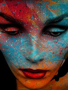 The painted face