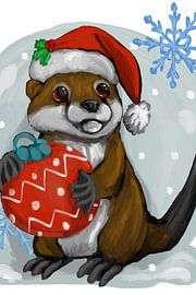 Weihnachten Otter von Antiope33