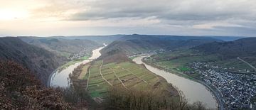 Bremm moselle during sunset