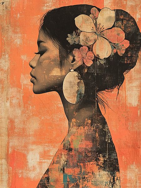 Frau Ohrring von Kunst Laune