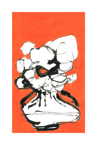 Abstract Oranje Boeket
