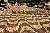 Wavy square in Manaus, Brazil