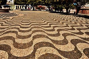 Gewellter Platz in Manaus, Brasilien