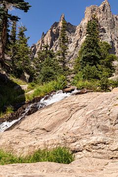 Whimsical mountain peaks along the Bear Lake Trail by Louise Poortvliet