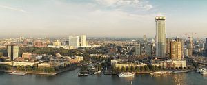 Panorama skyline Rotterdam van Ilya Korzelius