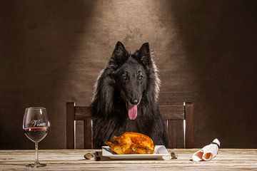 De hond als bourgondier van Frans  de Best