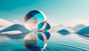 Sphere with landscape by Mustafa Kurnaz