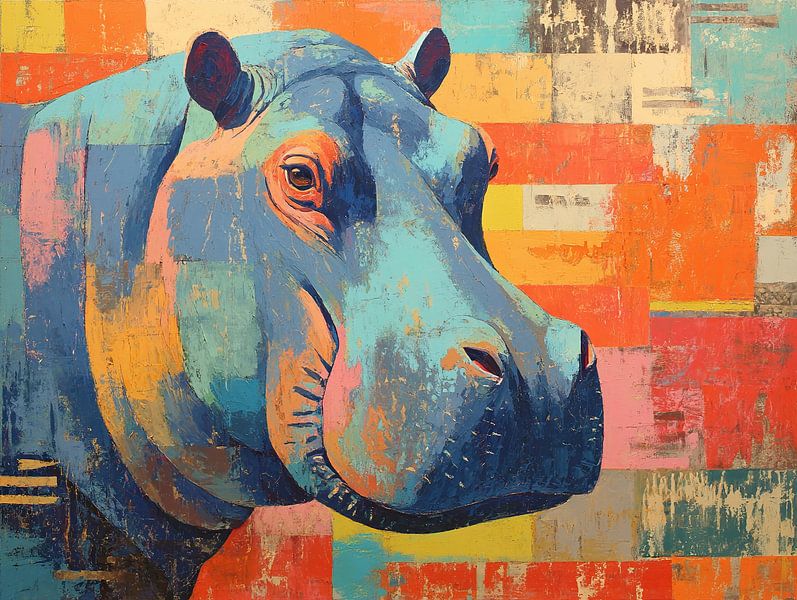 Hippo by Abstract Painting