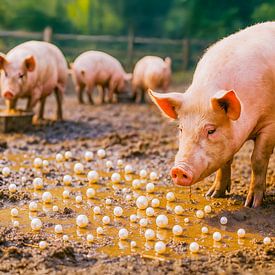 Pearls Before Swine in Muddy Pen by ArtMomente