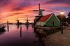 Sunset by the windmills of Zaanse Schans van Costas Ganasos thumbnail