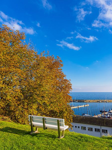 Bank in Sassnitz op het eiland Rügen van Rico Ködder