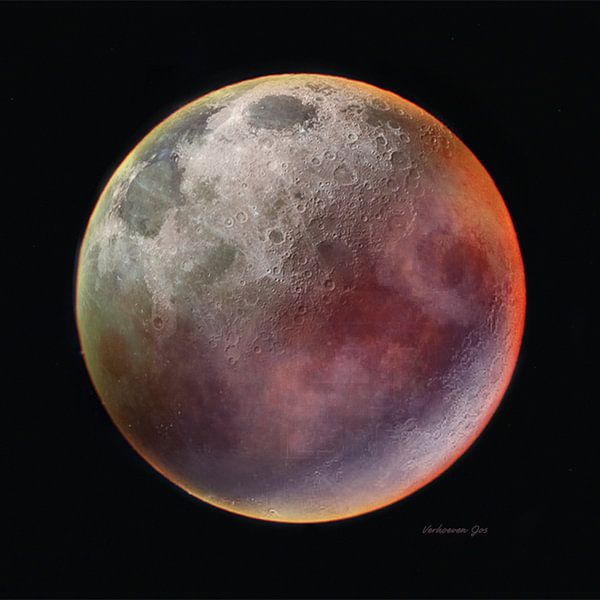 Lune rouge par Jos Verhoeven