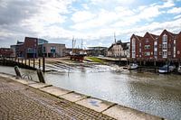 Scheepswerf in de binnenhaven van Husum