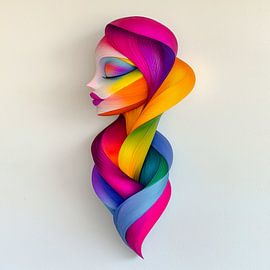 Hedendaagse visie - toekomstgerichte kleurenpoëzie van Klaus Tesching - Art-AI